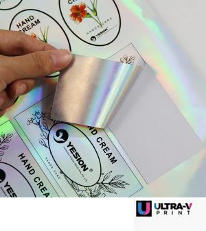 Cartelas de Stickers Holográfico Vinil Holográfico Cartela A3 4x0 Impresso Corte Reto ou Especial Pedido Mínimo R$ 50,00